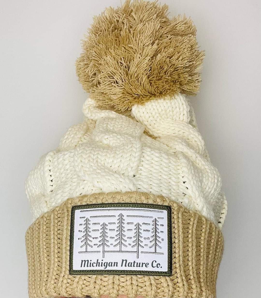 Pom Cable Knit Beanie – Michigan Nature Co.